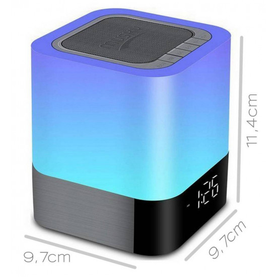 Φορητό Ηχείο Bluetooth Musky DY28 Plus 5W με Διάφ. Χρωματ Οθόνη Ξυπνητήρι Αισθ. Αφής Ενσωματωμένο Μικρόφωνο και USB 21814