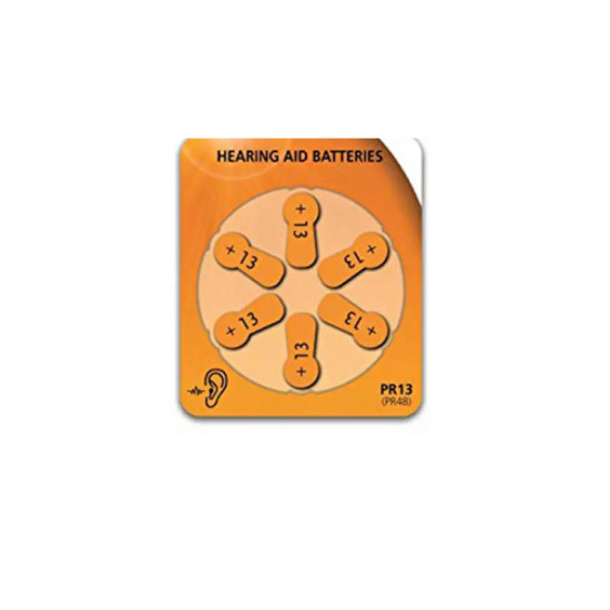 Μπαταρίες Ακουστικών Βαρηκοΐας Panasonic PR13 1.4V Τεμ. 6 Bulk 24614