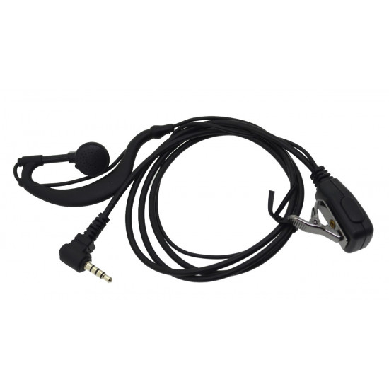 Hands Free Mono Ancus HiConnect 3.5mm με πλήκτρο απάντησης για Walkie Talkie Μαύρο Bulk 28256