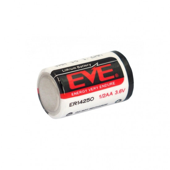 Μπαταρία Eve 14250 Li-SOCl2  3.6V 1/2AA 1200mAh 28595