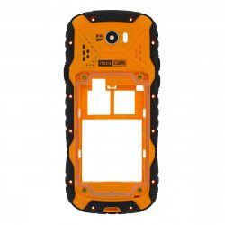 Μεσαίο Πλαίσιο Maxcom MM920 Πορτοκαλί-Μαύρο με Πλαϊνά Πλήκτρα και Τζαμάκι Κάμερας Original MM920GSMV1 28898