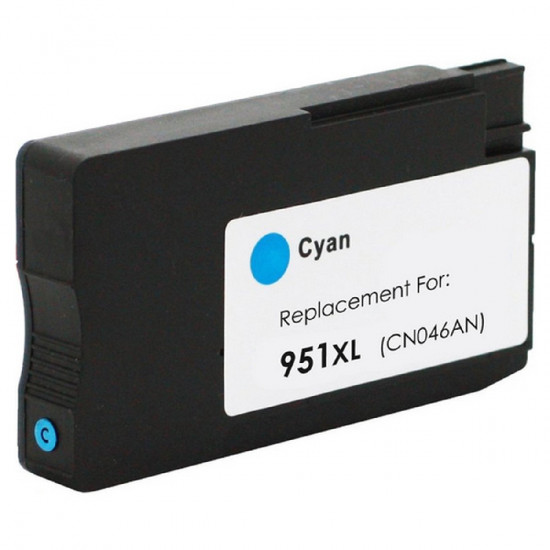 Μελάνι HP Συμβατό 951XL Σελίδες:1500 Cyan για Officejet PRO 251dw , 276dw MFP, 8100, 8600, 8610, 8620, 8630 e 31046