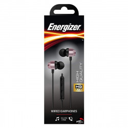 Hands Free Energizer CIA10 Metal Stereo 3.5mm Ροζ Χρυσό με Μικρόφωνο και Πλήκτρο Πολλαπλών Λειτουργιών 1.2m 32838