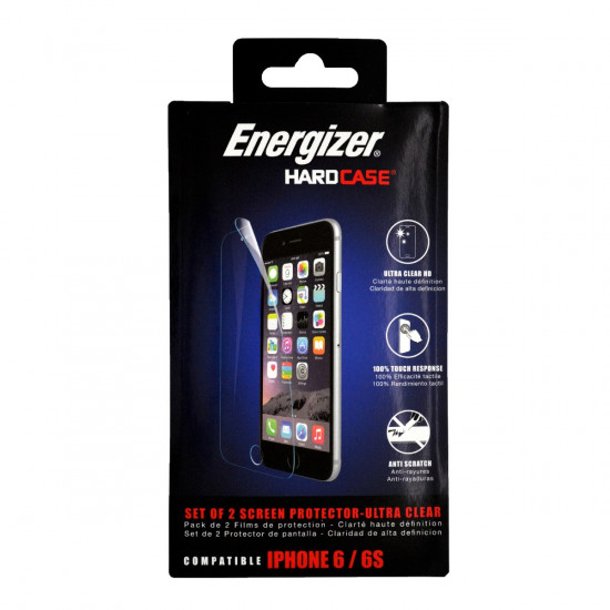 Μεμβράνη Προστασίας Energizer Ultra Clear HD Anti-Scratch Anti-Glare για Apple iPhone 6 6s 7 8 SE(2020) 2τεμ. 46273