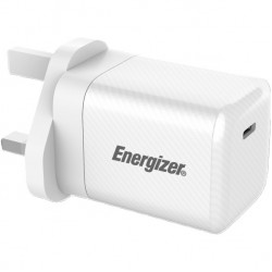 Φορτιστής Ταξιδίου Energizer Fast Charge με USB-C PD45W Λευκός με UK Plug 46313