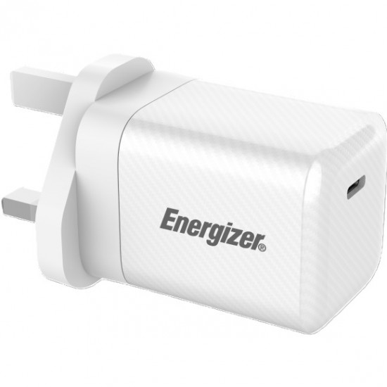 Φορτιστής Ταξιδίου Energizer Fast Charge με USB-C PD45W Λευκός με UK Plug 46313