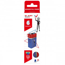 Μπαταρία Αλκαλική Wonder Full Power 6LR61 9V  Τεμ. 6 46419