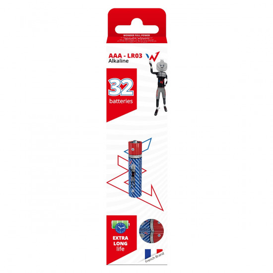 Μπαταρία Αλκαλική Wonder Full Power LR03 size AAA 1.5V Τεμ. 32 46414