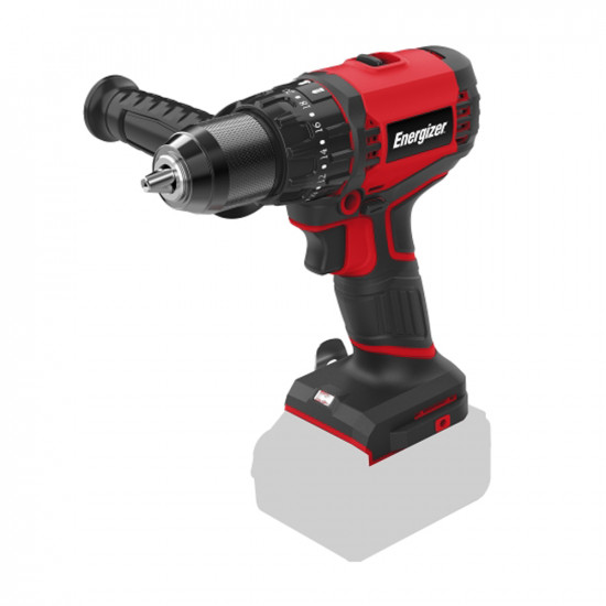 Energizer 3DR027 Τρυπάνι Cordless 20V 2 Ταχυτήτων 60 Nm Ροπή και Αποσπόμενο Χερούλι Κόκκινο/Μαυρο 46864