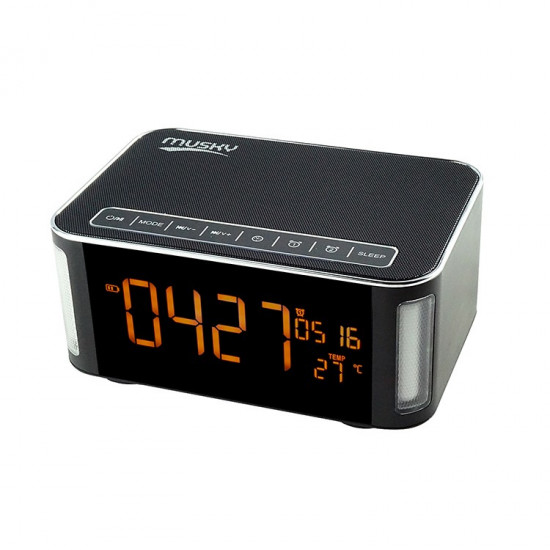 Φορητό Ηχείο Bluetooth Musky DY32L 12W Bluetooth V4.2 με Οθόνη Led και Νυχτερινό Φωτισμό 35580