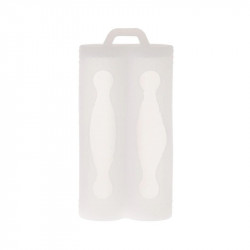 Θήκη Σιλικόνης Efest με Δύο Θέσεις για Μπαταρία 18650 Λευκό 35762