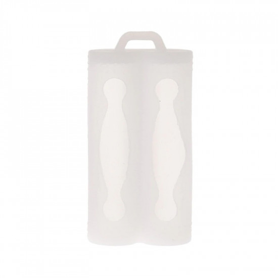 Θήκη Σιλικόνης Efest με Δύο Θέσεις για Μπαταρία 18650 Λευκό 35762