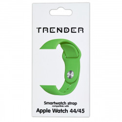 Ανταλλακτικό Λουράκι Trender TR-ASL45GR Σιλικόνης για Apple Watch 44/45mm Πράσινο 36239
