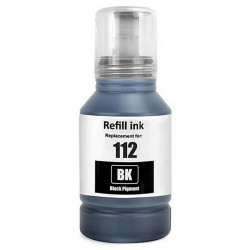 Μελάνι EPSON Συμβατό E112 C13T06C14A 127ml Σελίδες:7500 Black C13T06C14A για L11160, L15150, L15160, L15180, L6460, L6490, L6550, L6570, L6580, M15140, M15180 38734