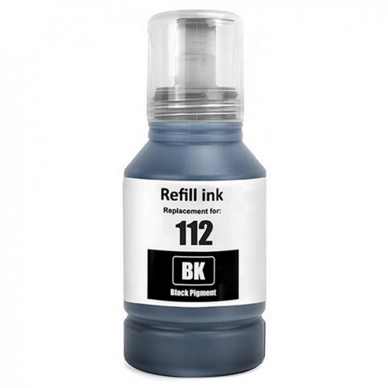 Μελάνι EPSON Συμβατό E112 C13T06C14A 127ml Σελίδες:7500 Black C13T06C14A για L11160, L15150, L15160, L15180, L6460, L6490, L6550, L6570, L6580, M15140, M15180 38734