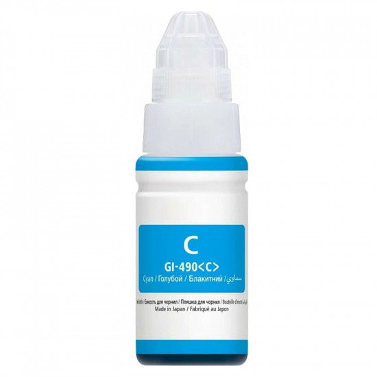 Μελάνι CANON Συμβατό GI-490 C (0664C001) 70ml Σελίδες:7000 Cyan για G1400, G2400, G3400 39247