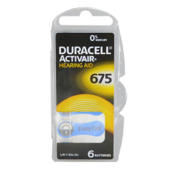 Μπαταρίες Ακουστικών Βαρηκοΐας Duracell 675 Activair 1,45V Τεμ. 6 22226