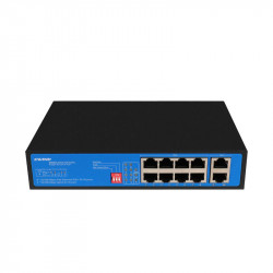 Ethernet Switch Ewind EW-S1910CG-AP 8x10/100Mbps + 2x100Mbps  RJ45 PoE IP30 40559