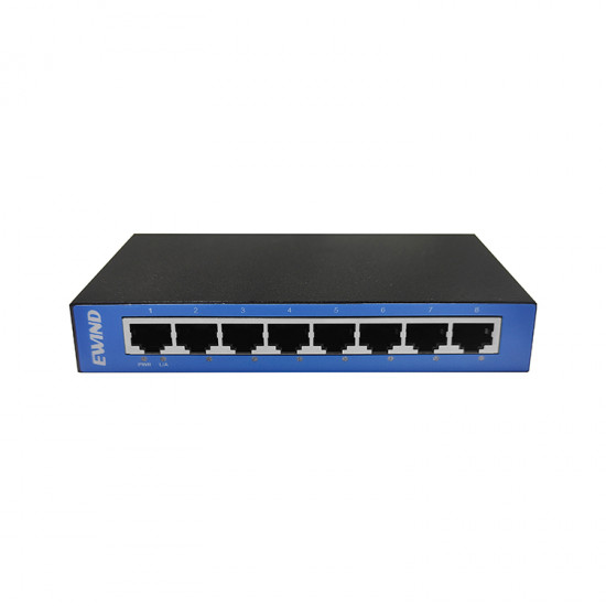 Ethernet Switch Ewind EW-S1608CG Metalic Case 8x10/100/1000Mbps Auto-Sensing RJ45 40602