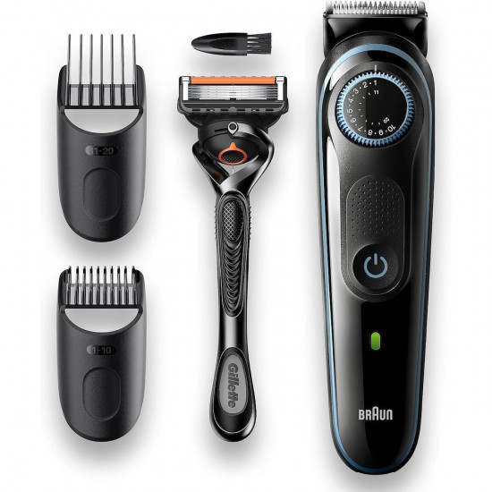 Επαναφορτιζόμενη Κουρευτική  Μηχανή  Braun BT3240 + Gillette ProGlide με Φορτιστή UK και EU Αντάπτορα 45017
