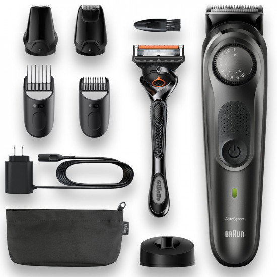 Επαναφορτιζόμενη Κουρευτική Μηχανή Braun BT7340 + Gillette ProGlide 46747