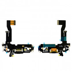 Επαφή Φόρτισης Apple iPhone 12 με Μικρόφωνο και Πλακέτα OEM Type A Μαύρο 45441