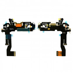 Επαφή Φόρτισης Apple iPhone 12 με Μικρόφωνο και Πλακέτα OEM Type A Λευκό 45442