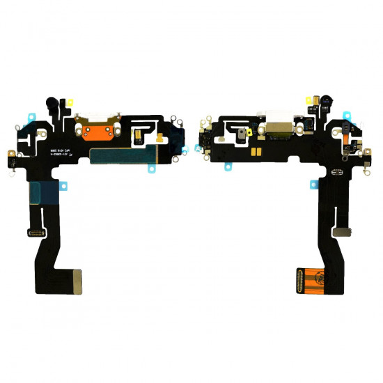 Επαφή Φόρτισης Apple iPhone 12 με Μικρόφωνο και Πλακέτα OEM Type A Λευκό 45442