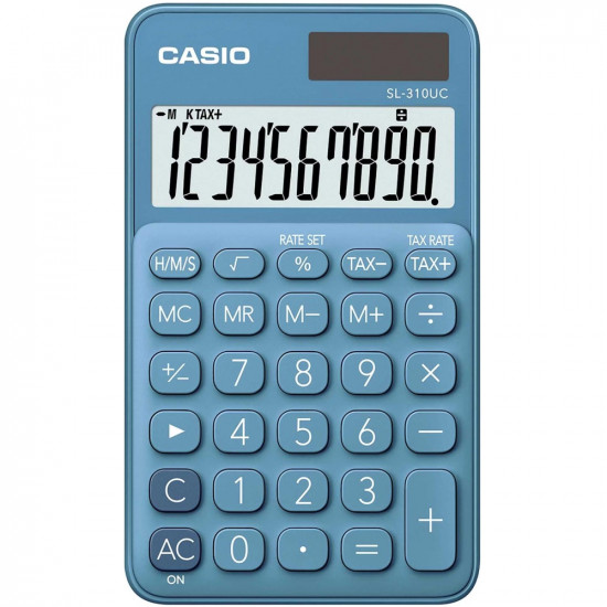 Αριθμομηχανή Dual 10 Ψηφίων LCD Display Casio SL-310UC-BU Μπλε 50967