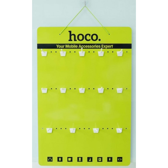 Stand Hoco Επίπεδο Επιτοίχιο HN30 15 Θέσεων Κίτρινο 45629