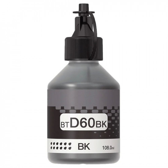Μελάνι Brother Συμβατό BTD60BK 108ml Σελίδες:7500 Black για T220 T310 T4000DW T420W T4500DW T510W T520DW T710W T720DW 46104