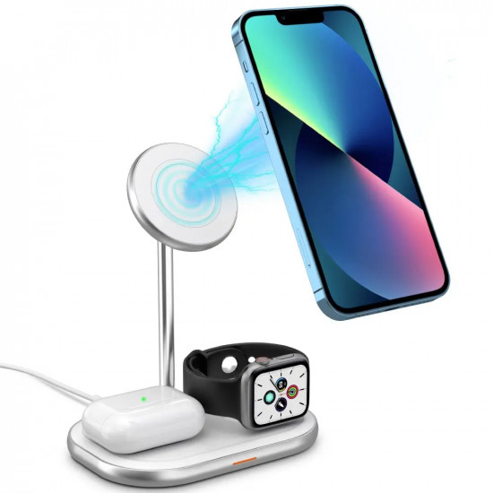 Ασύρματος Φορτιστής 3 σε 1 Energizer WCP303 15W Fast Charge USB-C Λευκός 49862