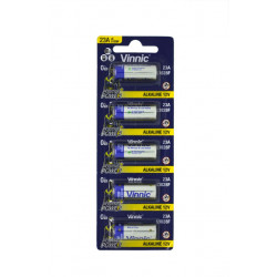 Μπαταρία Αλκαλική Vinnic L1028F size A23/23A/23GA/A23/E23A/GP23A/K23A/L1028/LR23A/LRV08/LRVO8/MN21/MS21/V23/V23GA/VR22 12V Τεμ. 5 21433