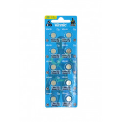 Buttoncell Vinnic L736F AG3 LR41 Τεμ. 10 με Διάτρητη Συσκευασία 27217