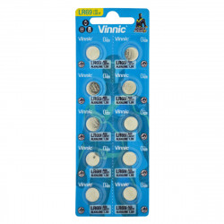 Buttoncell Vinnic L921F AG6 LR69 Τεμ. 10 με Διάτρητη Συσκευασία 30549