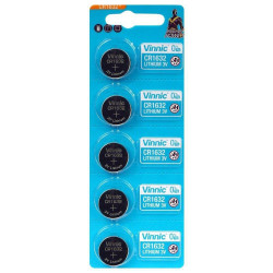 Buttoncell Vinnic CR1632 3V Τεμ. 5 με Διάτρητη Συσκευασία 45795