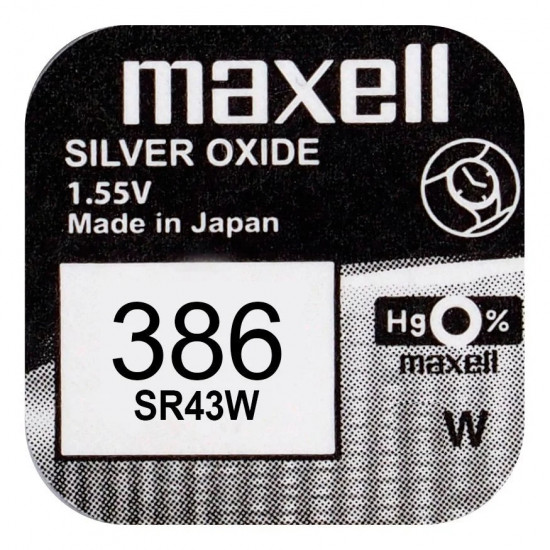 Buttoncell Maxell 386/SR43W/SR43 Τεμ. 1 46672