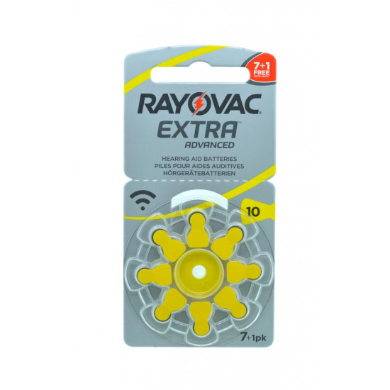 Μπαταρίες Ακουστικών Βαρηκοΐας Rayovac 10 Extra Advanced 1.45V Τεμ. 8 23171