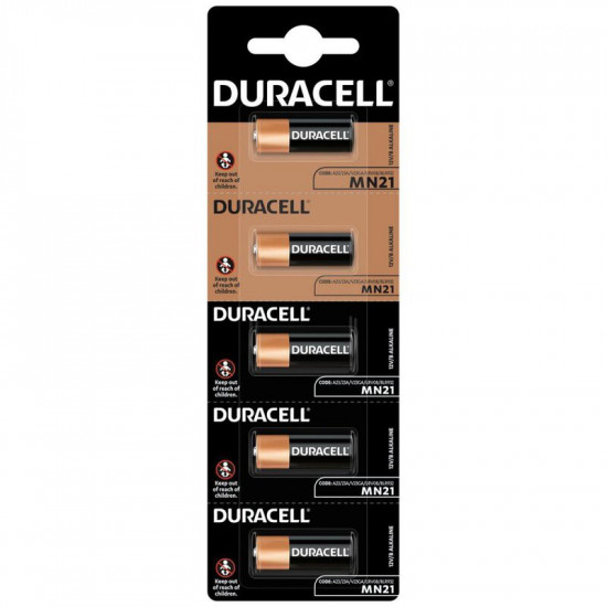 Μπαταρία Αλκαλική Duracell MN21 size A23/V23GA/LRV08/8LR932 12V Τεμ. 5 45559
