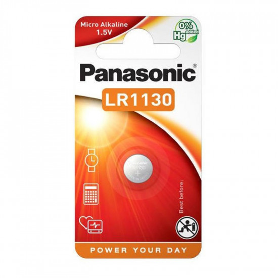Buttoncell Panasonic Micro Alkaline LR1130 1.5V Τεμ. 1 39032