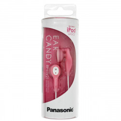 Ακουστικά Panasonic Stereo Earbud RP-HV21E-P 3.5mm Ροζ με Κλιπ Καλωδίου και Ελαστικό Ακουστικό 1.2m Χωρίς Μικρόφωνο 34286