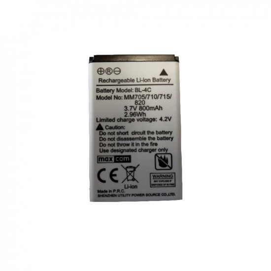 Μπαταρία Maxcom Τύπου BL-4C 800mAh 3.7V Original Bulk με Κύκλωμα Προστασίας 50913
