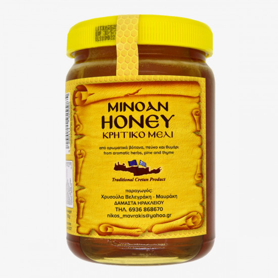 Minoan Honey Κρητικο Μέλι απο Αρωματικά Βότανα, Πευκο και Θυμάρι 950g 46890
