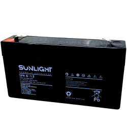 Μπαταρία Sunlight VRLA AGM SPA (6V 1.3Ah) 0.29 kg 23mm x 48mm x 97mm 46740