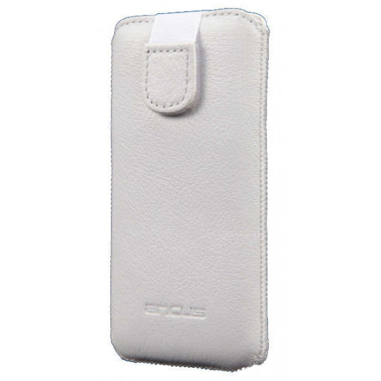 Θήκη Protect Ancus για Apple iPhone SE/5/5S/5C Old Leather Λευκή 02419