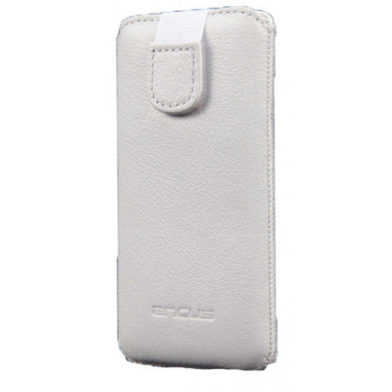Θήκη Protect Ancus για Apple iPhone 6 6S Maxcom MM917 και LG Spirit Old Leather Λευκή 02420