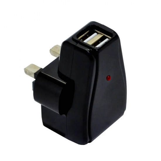 Φορτιστής Ταξιδίου Ancus Dual USB 5V 1000 mAh για Αγγλική Πρίζα (3-Pin) 09689
