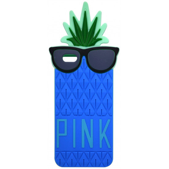 Θήκη Σιλικόνης Ancus Pineapple για Apple iPhone 6 Plus/6S Plus Μπλέ 17666