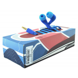 Hands Free Ancus Shoelace in-Earbud Stereo 3.5mm για Apple-Samsung-Sony-LG-Huawei Μπλέ με Καλώδιο Κορδόνι, Μικρόφωνο, Πλήκτρο Απάντησης 19295