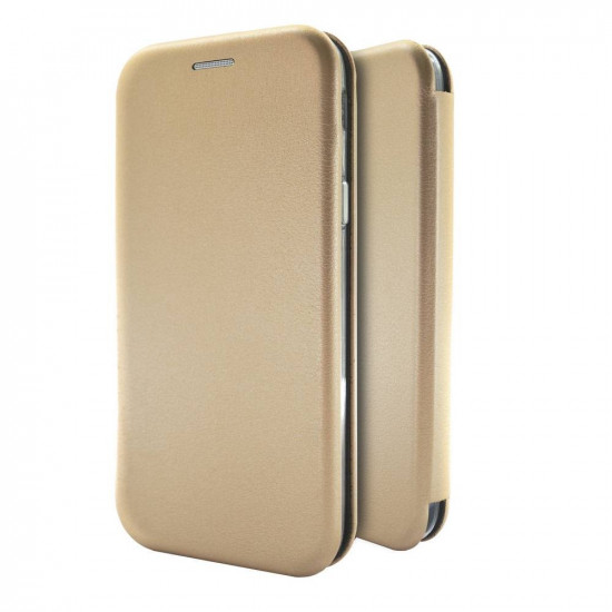 Θήκη Book Ancus Magnetic Curve για Samsung SM-G973F Galaxy S10 TPU Χρυσαφί 24219